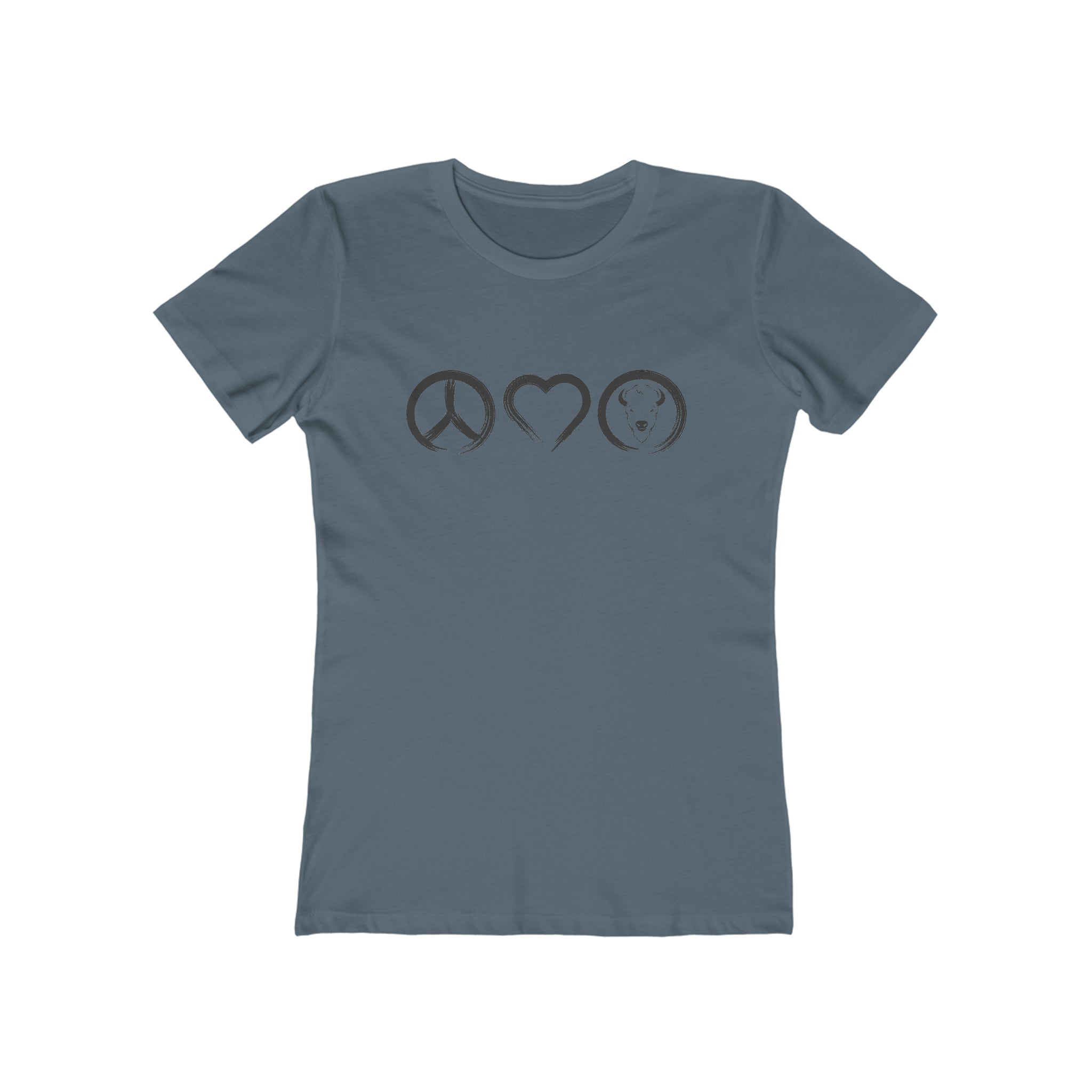 Peace Love Buffalo Women's The Boyfriend Tee