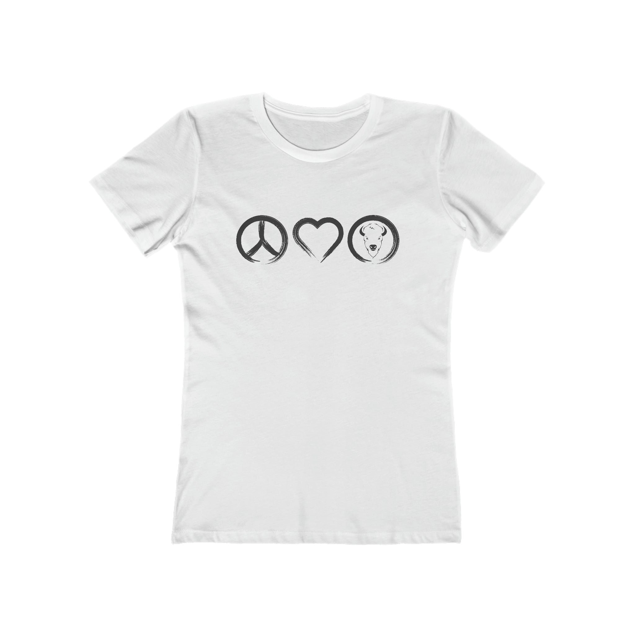 Peace Love Buffalo Women's The Boyfriend Tee