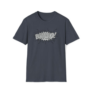 Black and White Comic Book style BUFFALO Unisex Softstyle T-Shirt