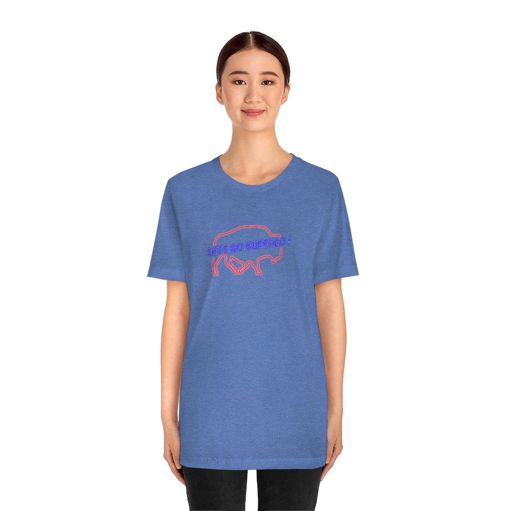 Lets Go Buffalo Neon Unisex Jersey Short Sleeve Tee